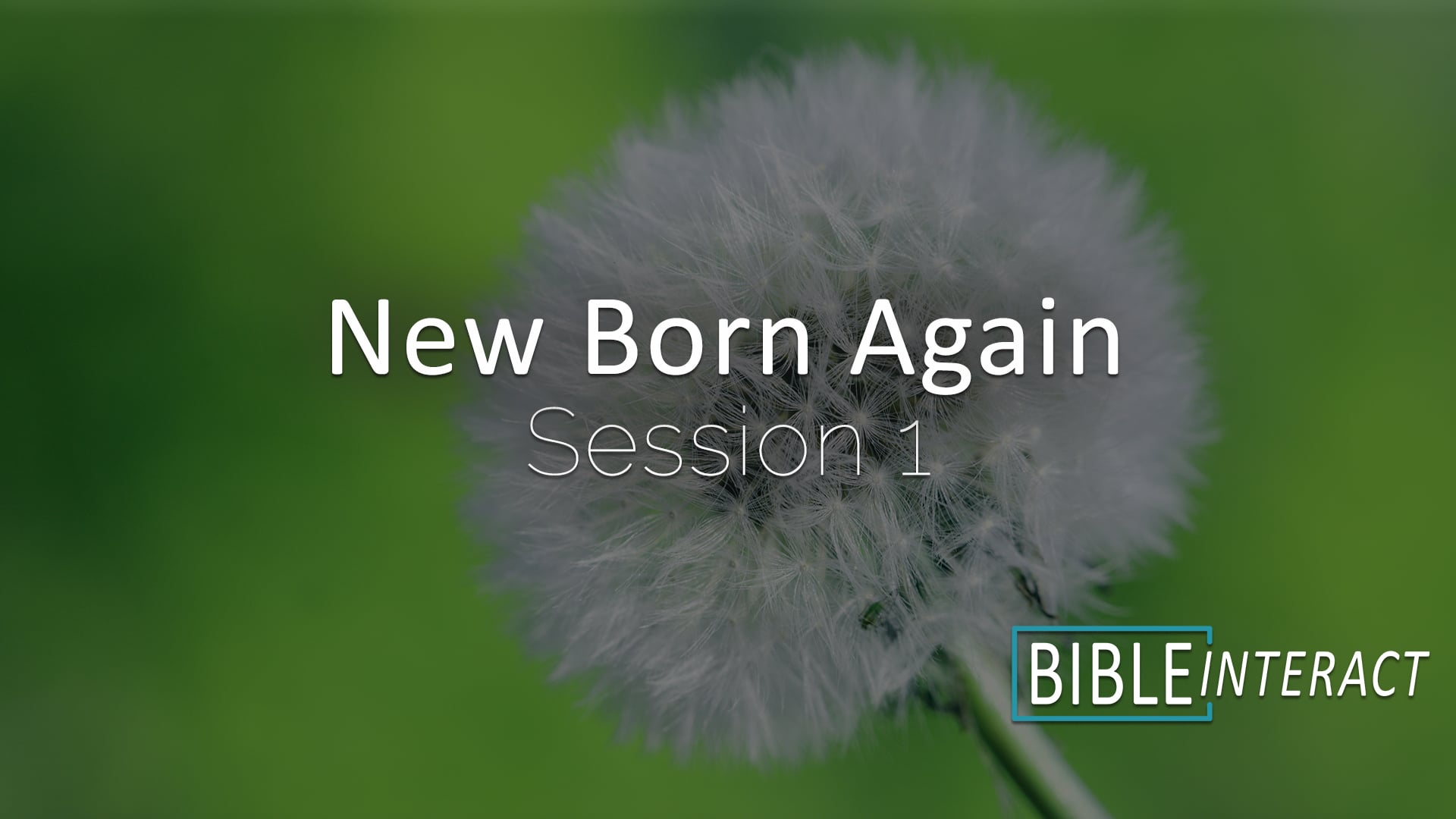 New Born Again Session 1