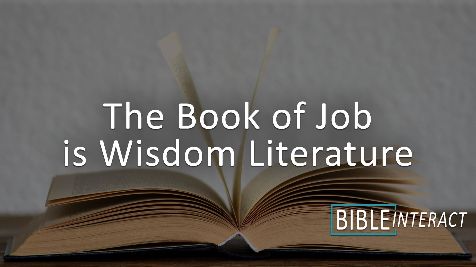 Job is Wisdom Literature