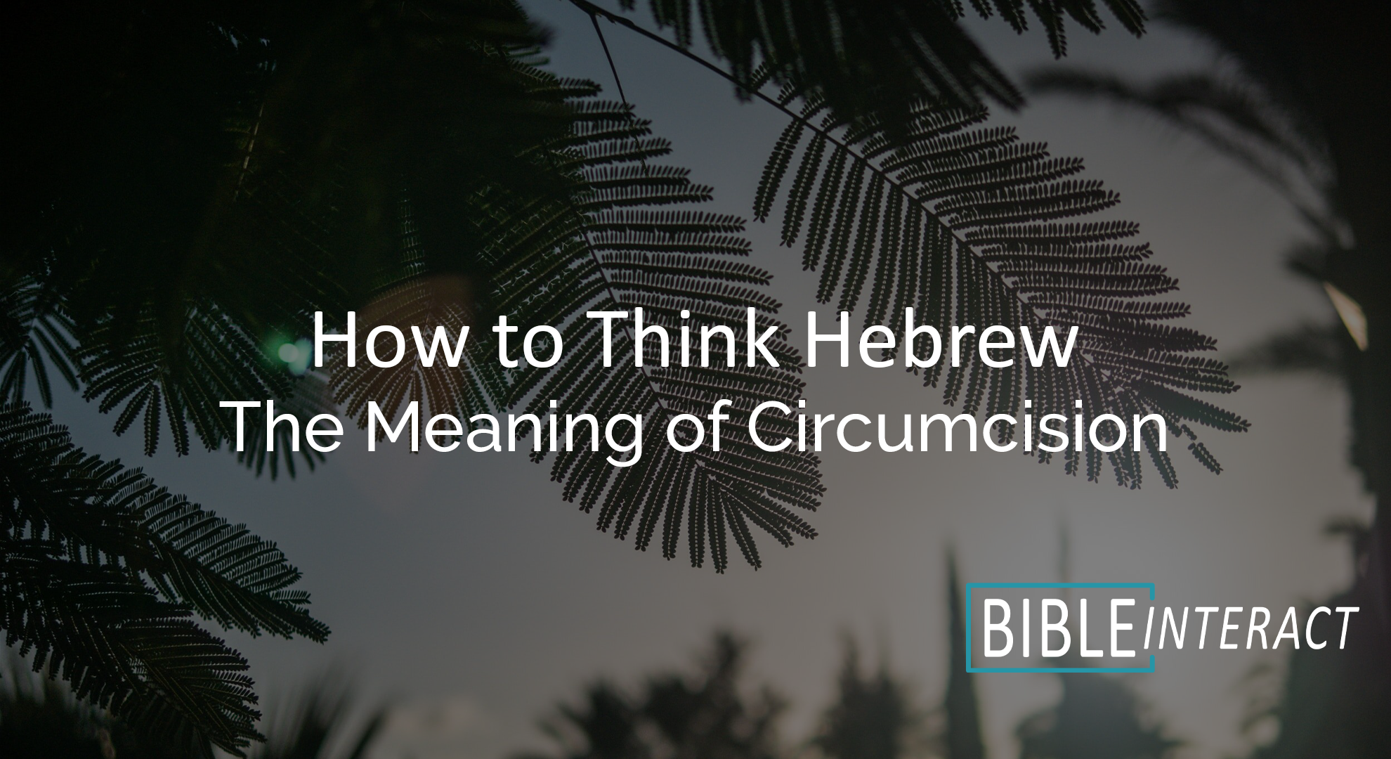 ▶️ How to Think Hebrew Episode 15: The Meaning of Circumcision