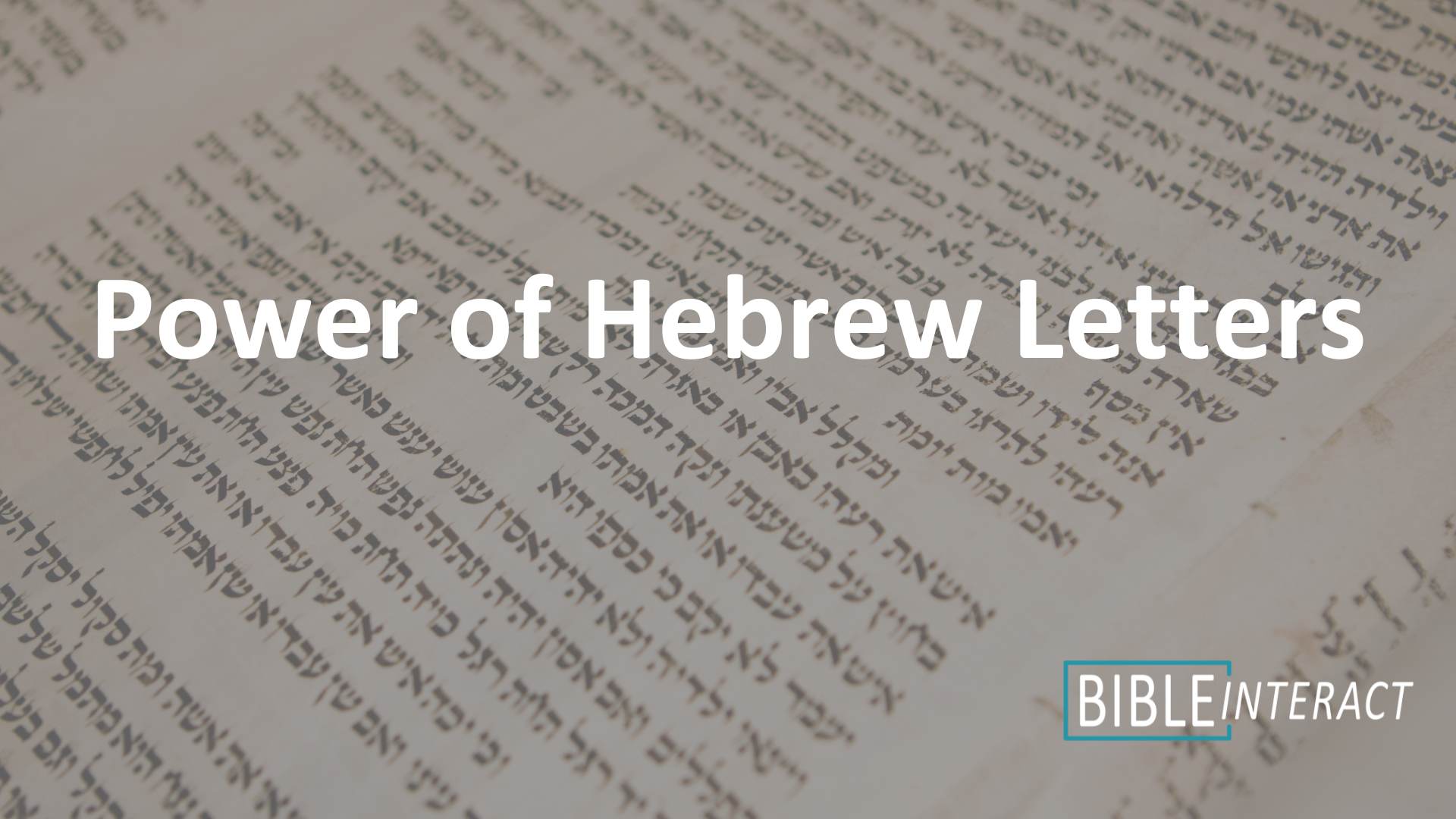 ▶️ Power of Hebrew Letters