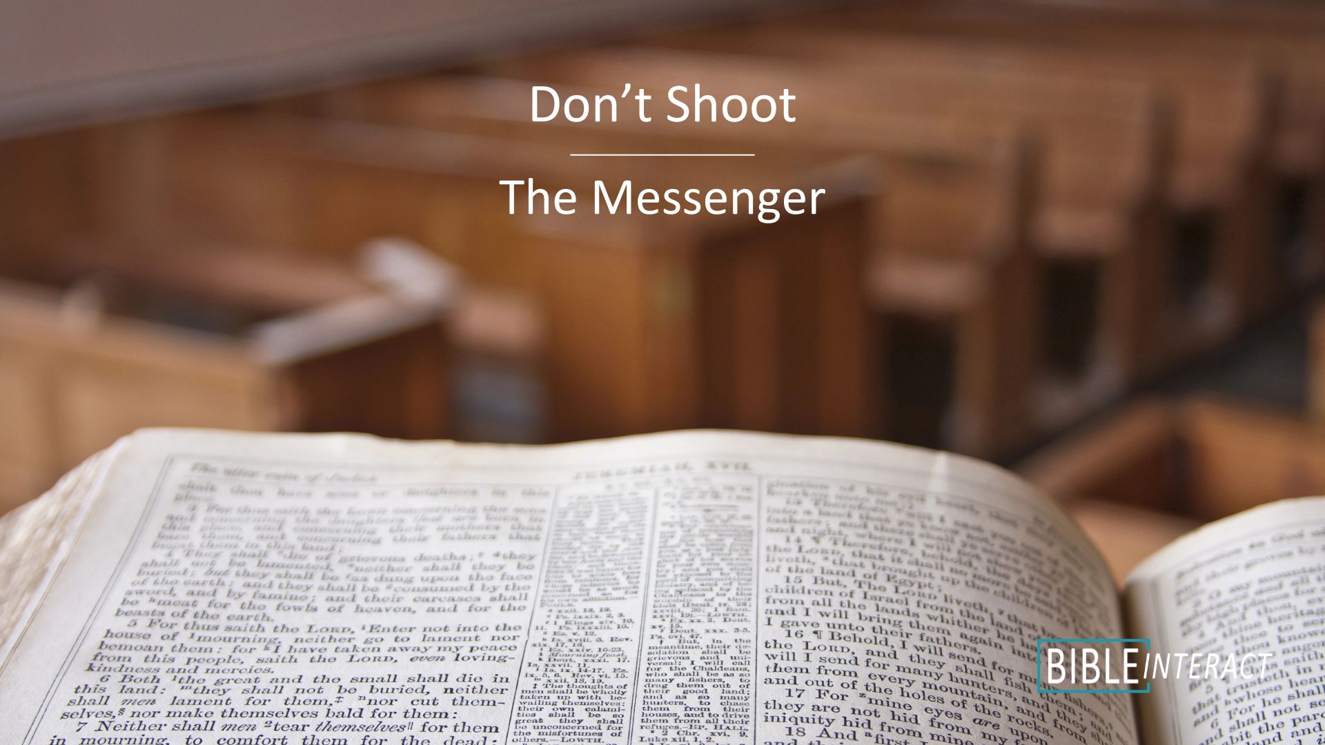 📑 Don’t Shoot the Messenger